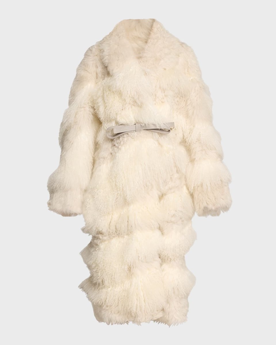 Emrys Oversized Lamb Shearling Cocoon Coat